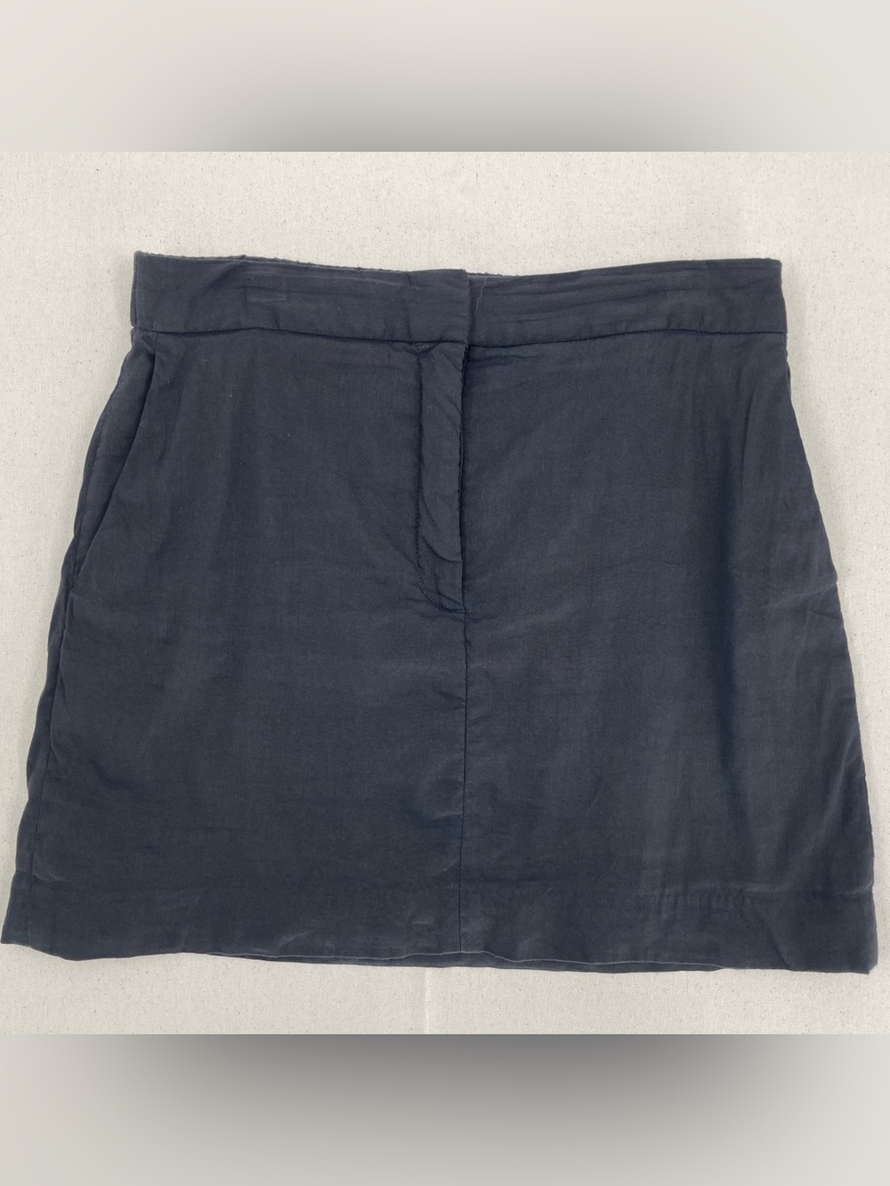 Aritzia BABATON Ledger Linen Blend A-Line Mini Skirt